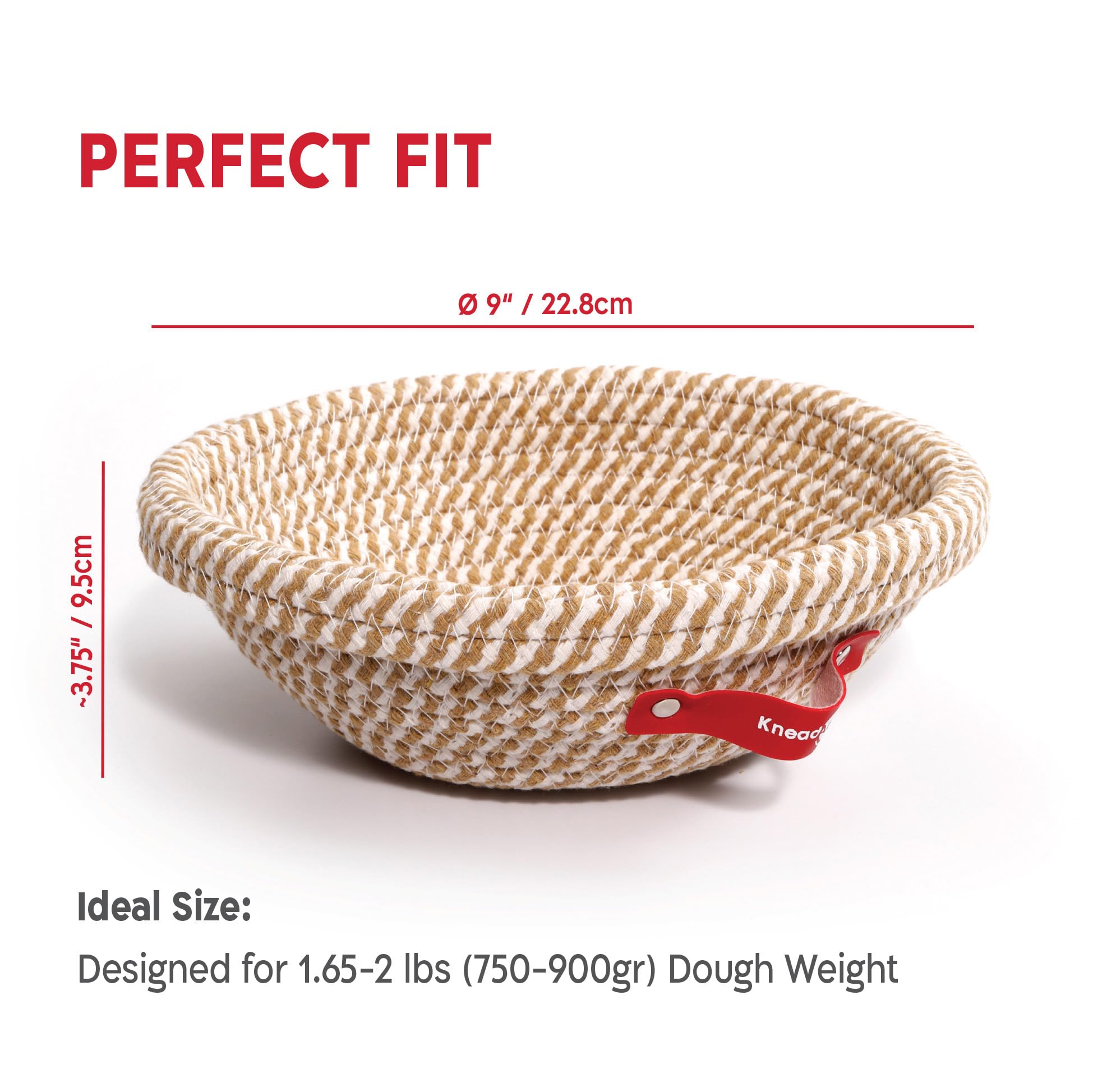 Cotton Rope Banneton Bread Proofing Basket Set