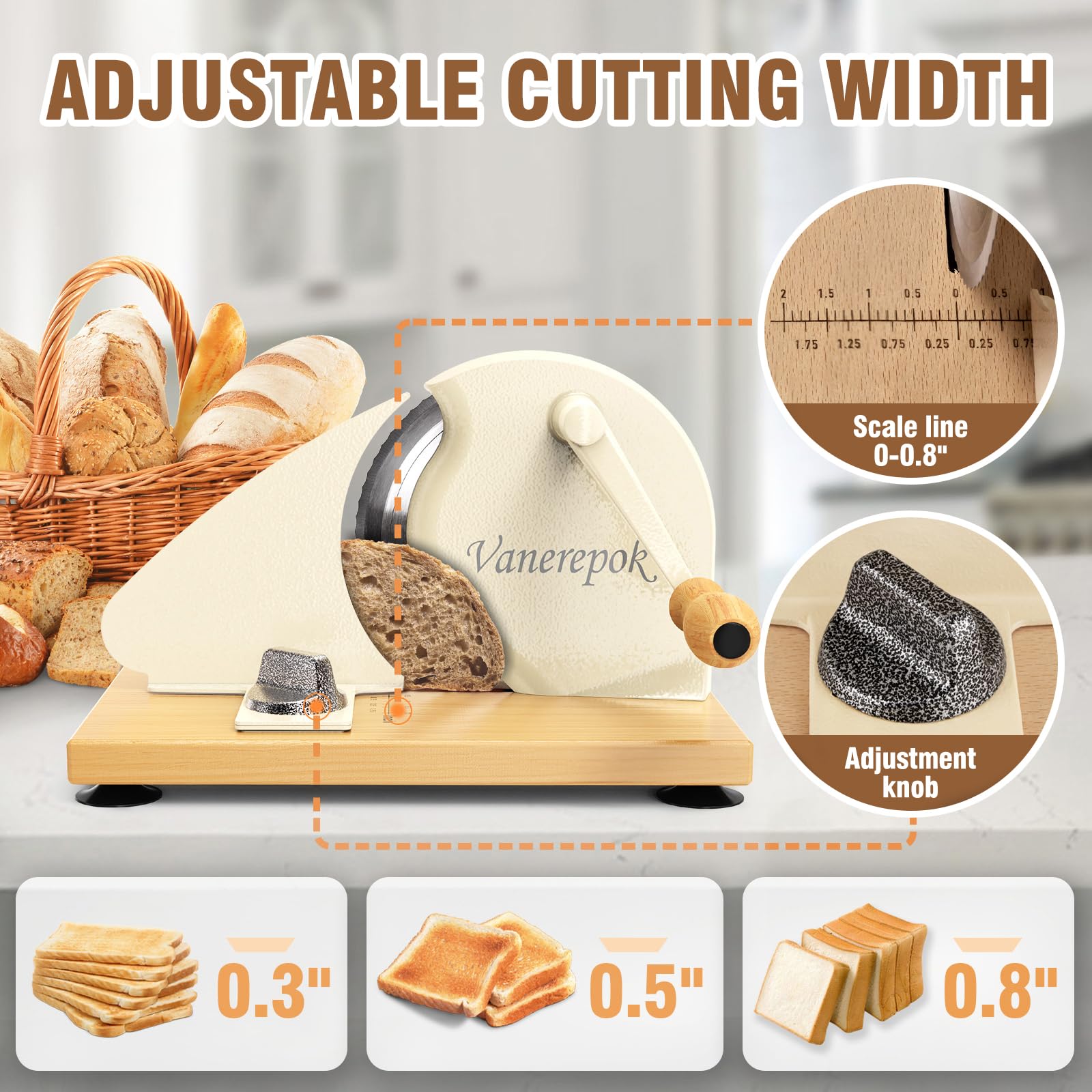 Manual Bread Slicer for Homemade Sourdough Bread