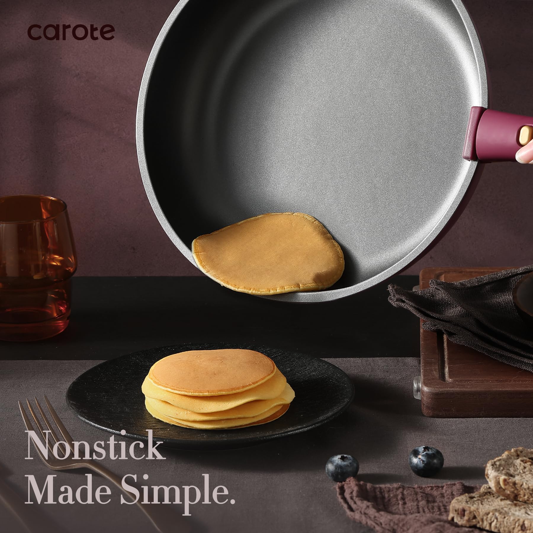 CAROTE 21pcs Pots and Pans Set