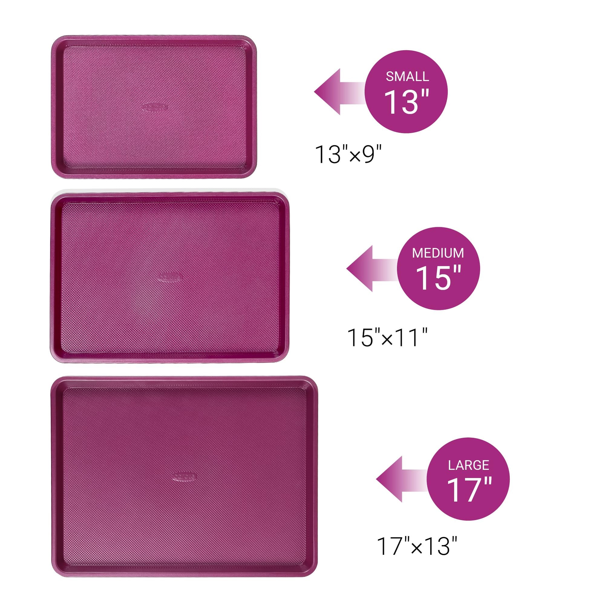 CAROTE 3-Piece Baking Pan Set