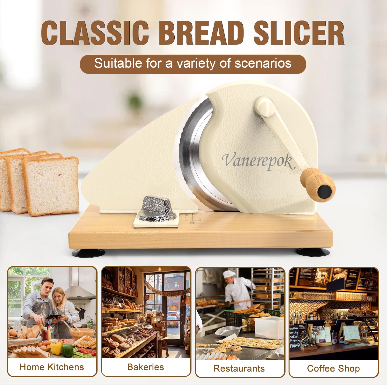 Manual Bread Slicer for Homemade Sourdough Bread