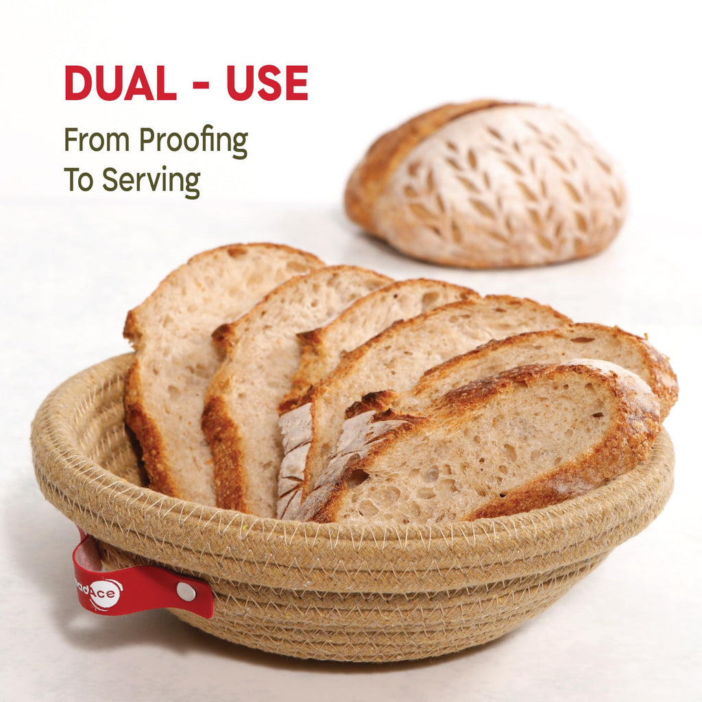 Cotton Rope Banneton Bread Proofing Basket Set