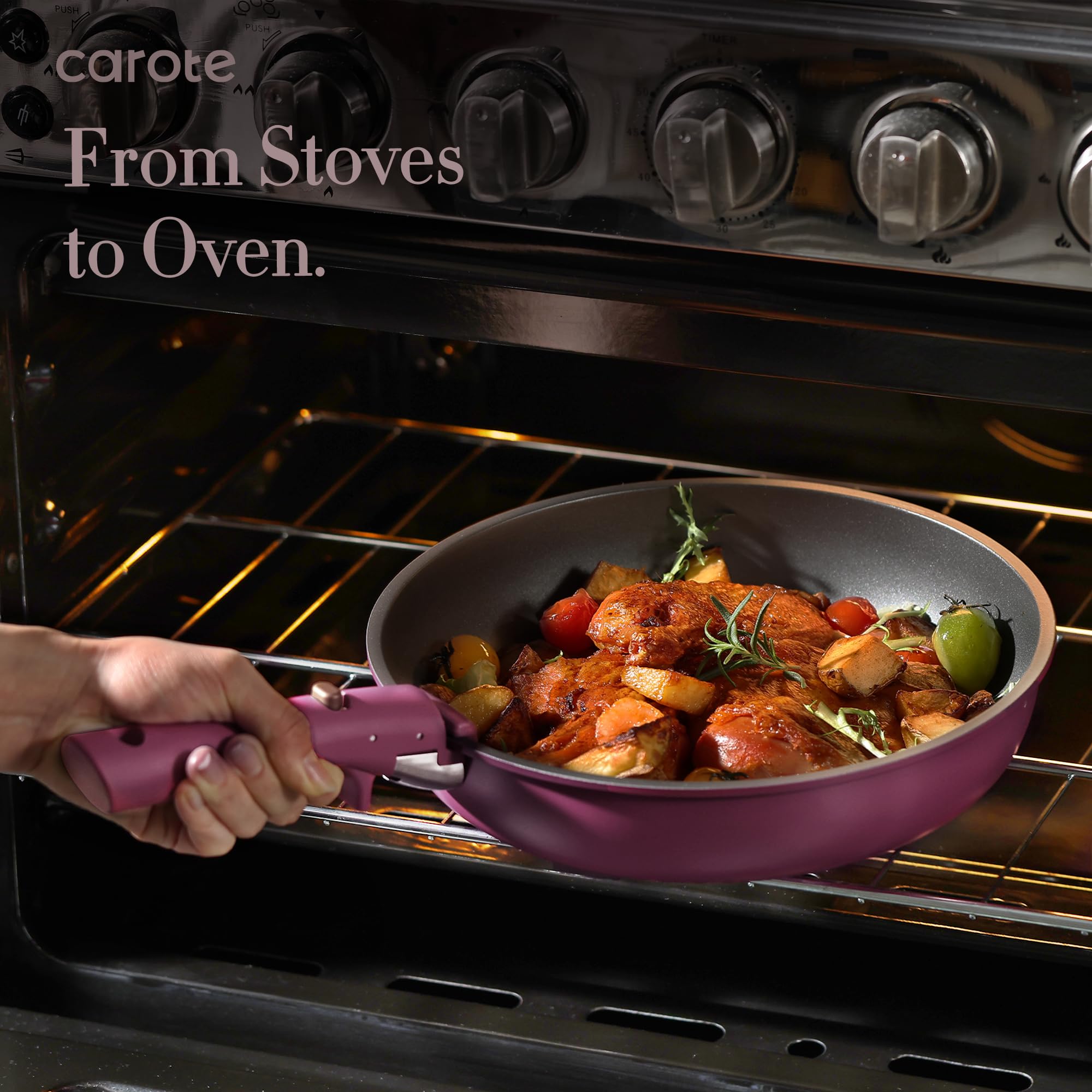 CAROTE 21pcs Pots and Pans Set