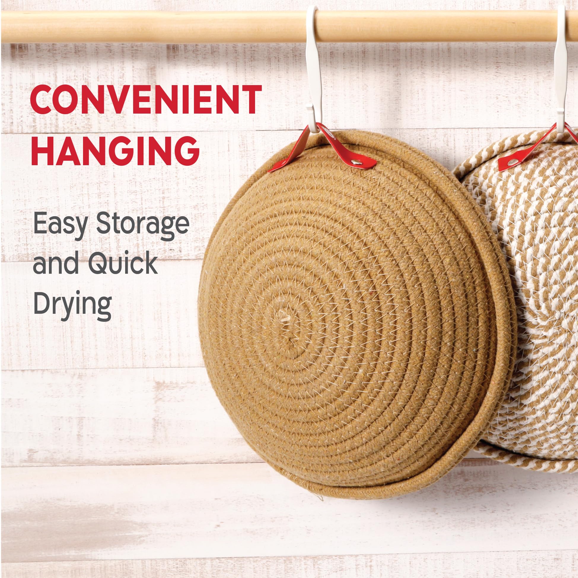 Cotton Rope Banneton Bread Proofing Basket Set