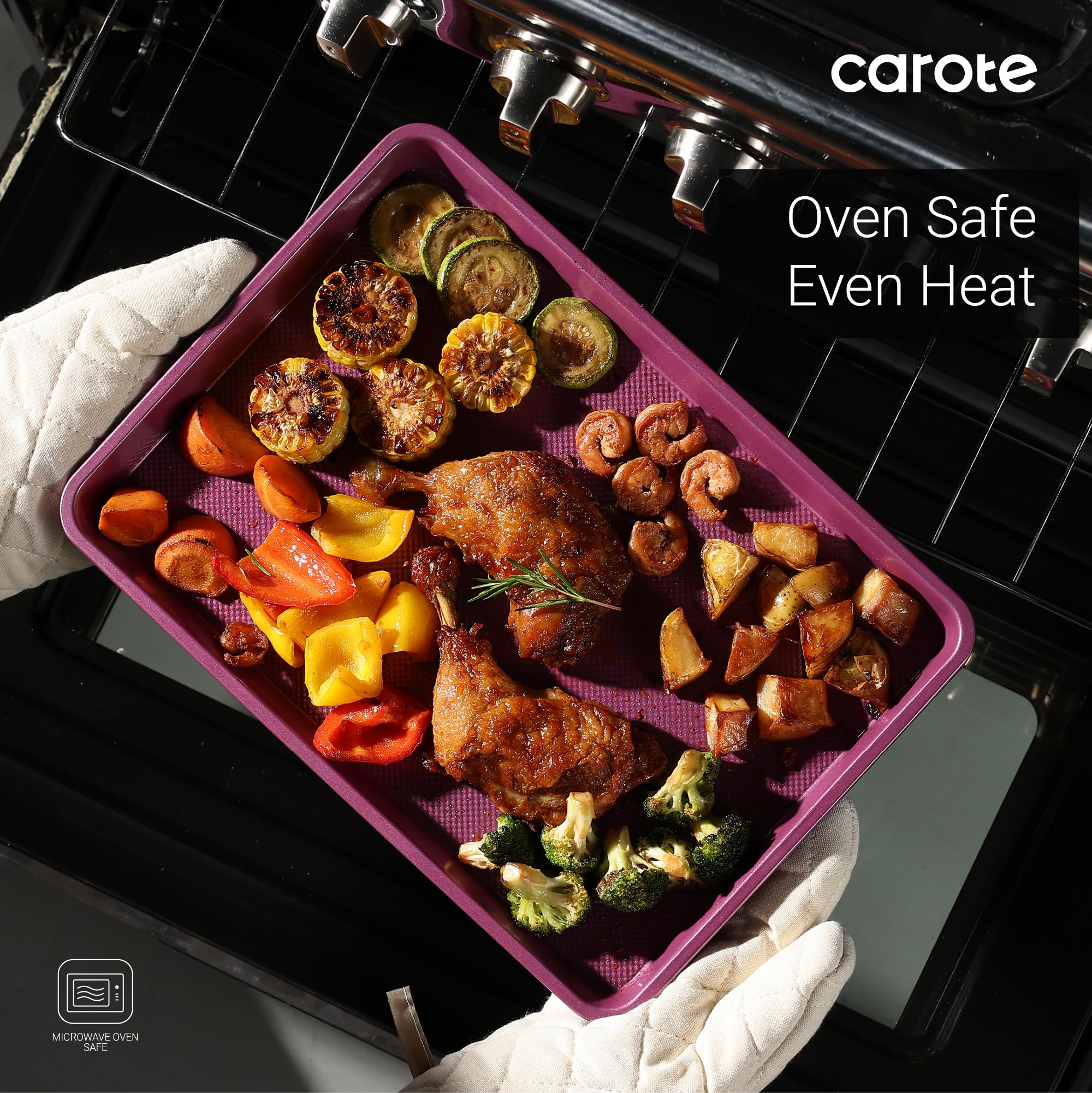 CAROTE 3-Piece Baking Pan Set