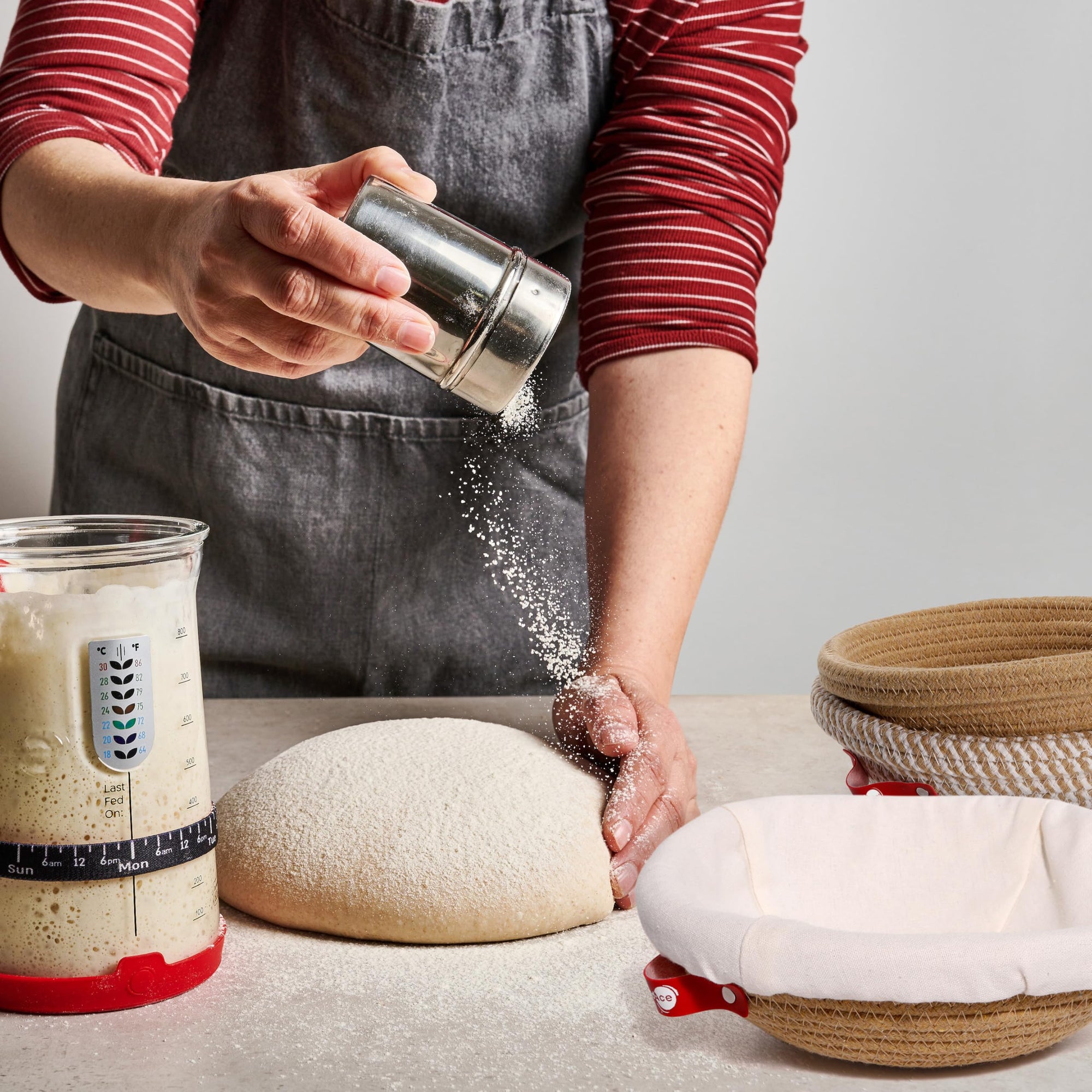 Cotton Rope Banneton Bread Proofing Basket Set