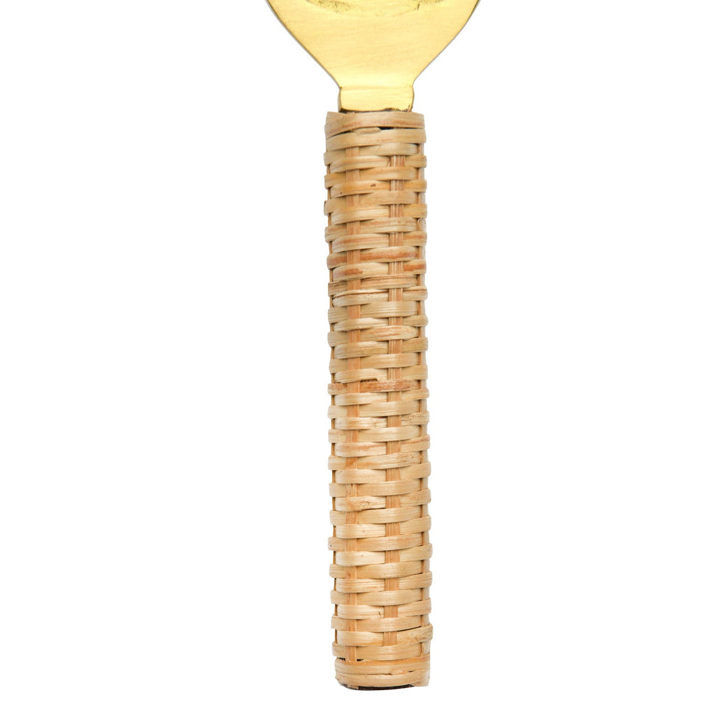 Brass Bottle Opener with Bamboo Wrapped Handle