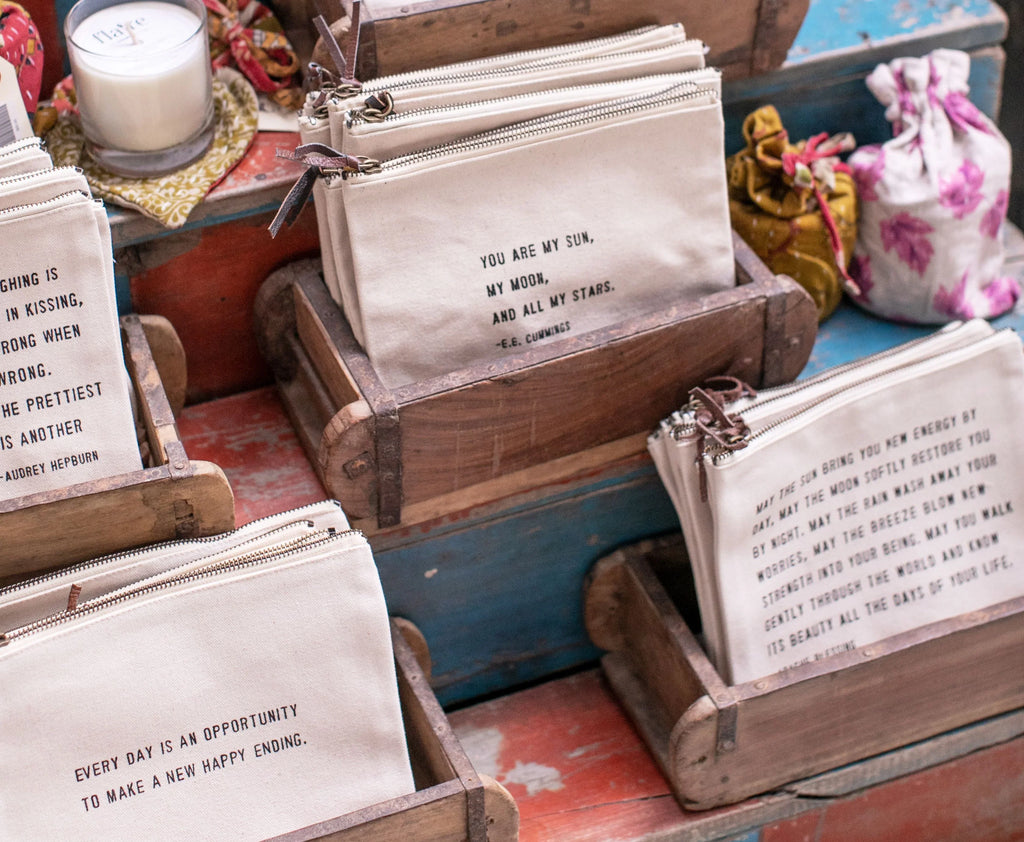 Always Look Lovely (Ronald Dahl Quote) Canvas Zip Bag